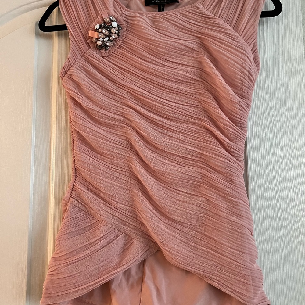 BCBGMAXAZRIA top, beautiful pastel pink